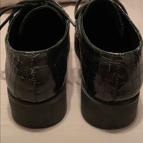 F-TROUPE CREEPER OXFORD PONY HAIR & REPTILE SHOES - Picture 5 of 8